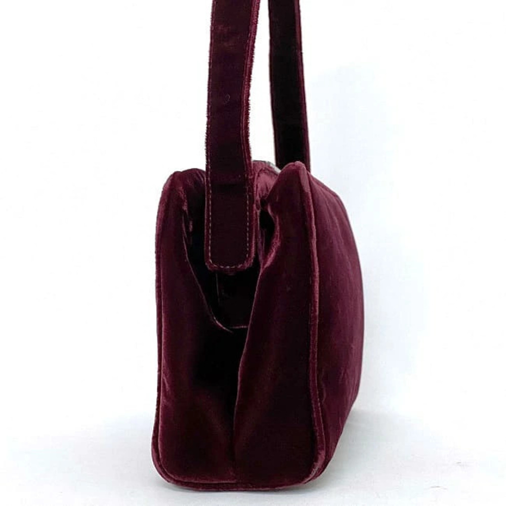 Prada Shoulder One Closure Bag Red Clasp Bordeaux Hobo Shoulder Shoulder
